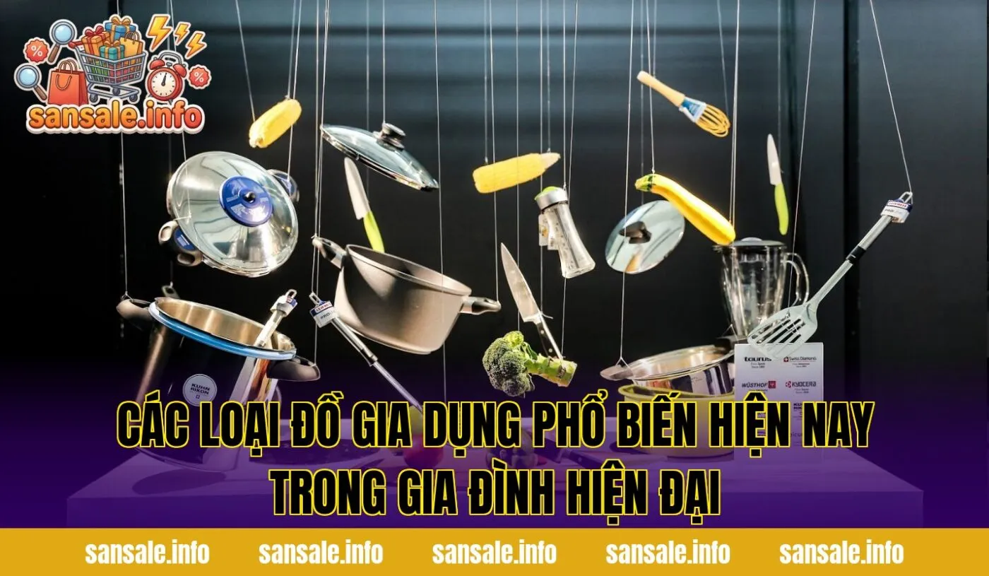 Các loại đồ gia dụng phổ biến hiện nay trong gia đình hiện đại