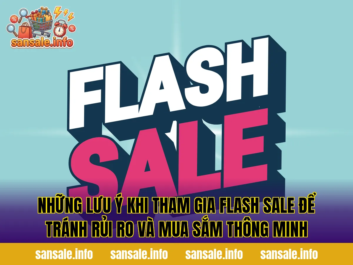 Những lưu ý khi tham gia flash sale để tránh rủi ro và mua sắm thông minh