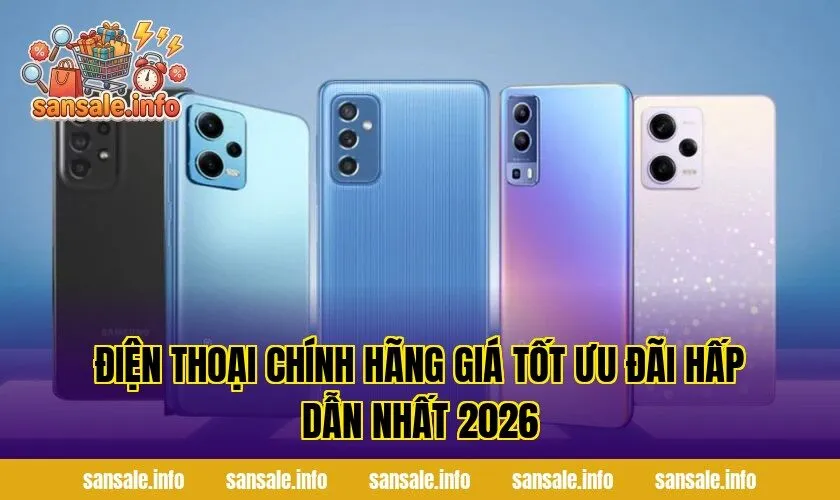 Điện Thoại Chính Hãng Giá Tốt Ưu Đãi Hấp Dẫn Nhất 2026