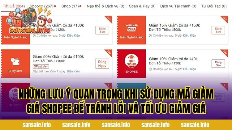 Những lưu ý quan trọng khi sử dụng mã giảm giá Shopee để tránh lỗi và tối ưu giảm giá