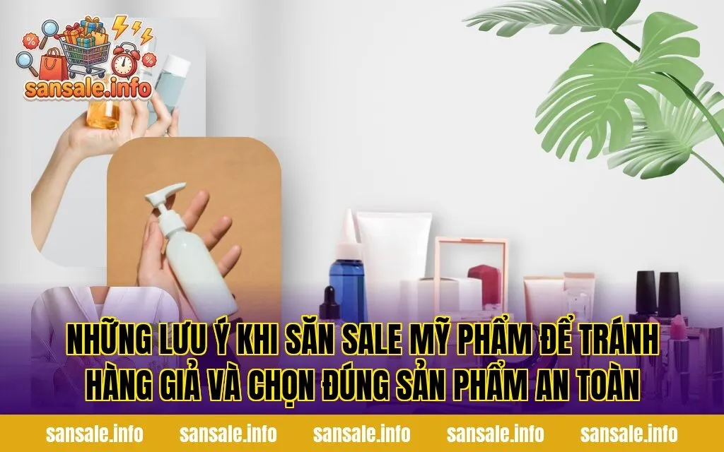 Những lưu ý khi săn sale mỹ phẩm để tránh hàng giả và chọn đúng sản phẩm an toàn