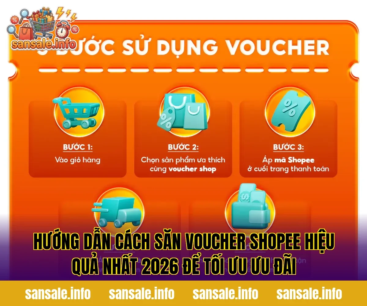 Hướng dẫn cách săn voucher Shopee hiệu quả nhất 2026 để tối ưu ưu đãi