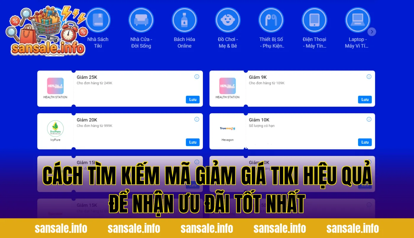 Cách tìm kiếm mã giảm giá Tiki hiệu quả để nhận ưu đãi tốt nhất
