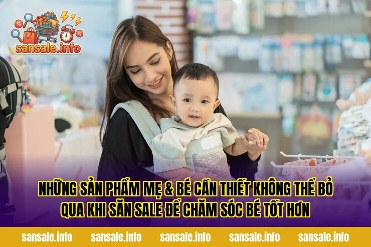 Những sản phẩm mẹ & bé cần thiết không thể bỏ qua khi săn sale để chăm sóc bé tốt hơn