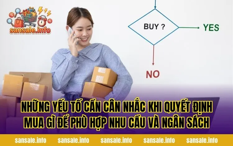 Những yếu tố cần cân nhắc khi quyết định mua gì để phù hợp nhu cầu và ngân sách